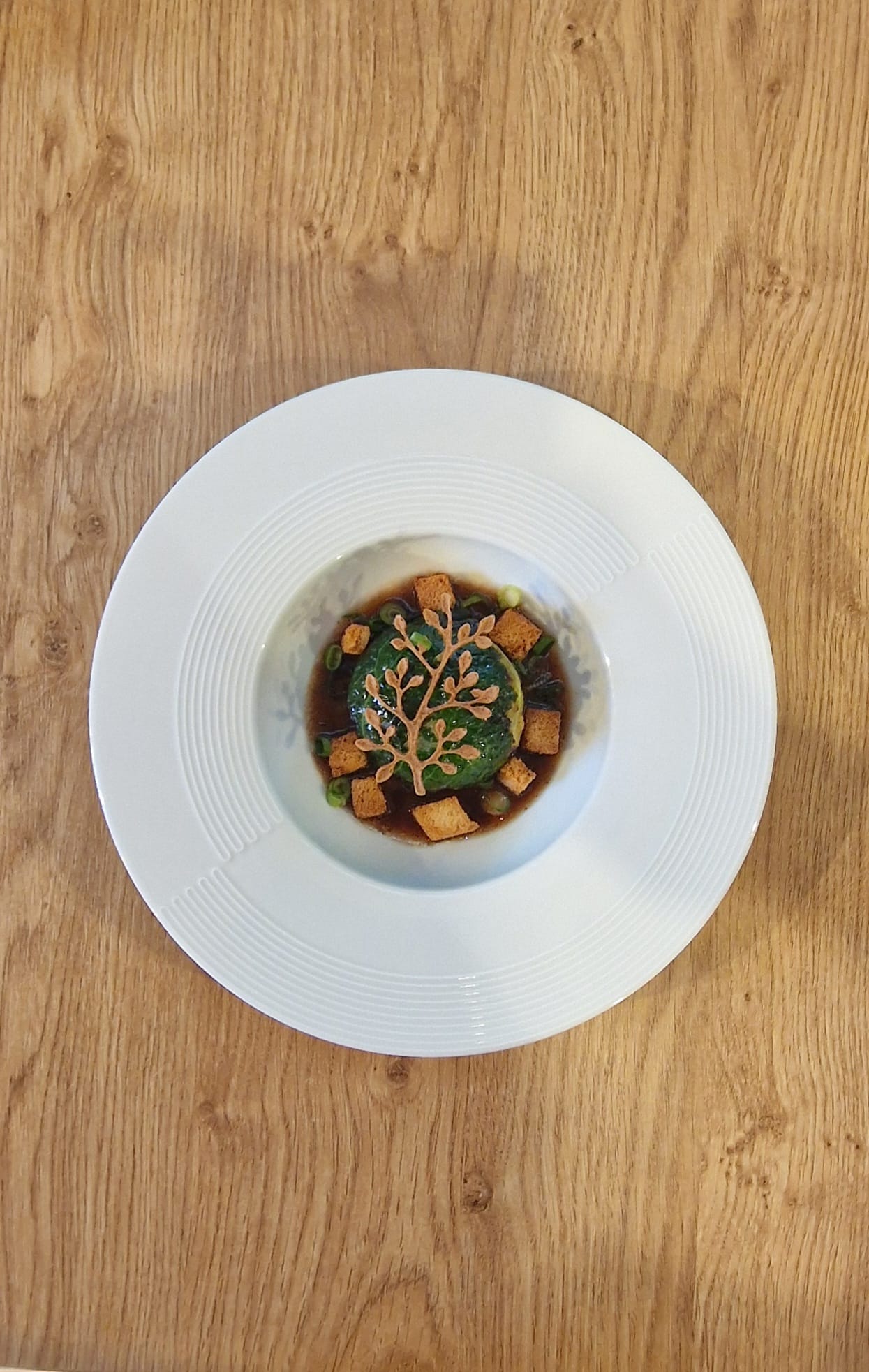 Chou farci foie gras, magret fumé Restaurant à Brunoy